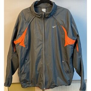 Nike FitStorm Convertible Women's Running Jacket Gray Orange 2X-Large 339648-062